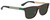 Profile View of GUCCI GG0687S-003 Mens Retro Designer Sunglasses in Brown Havana Gold/Green 57mm