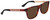 Profile View of GUCCI GG0687S-004 Men's Retro Sunglasses Brown Havana Red Gold Black/Auburn 57mm