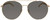 Front View of GUCCI GG0725S-001 Women's Aviator Designer Sunglasses Shiny Gold/Dark Grey 61 mm