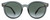 Front View of GUCCI GG0794SK-001 Women's Round Sunglasses Blue Crystal Gold/Grey Gradient 55mm