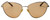Front View of GUCCI GG0803S-004 Women Cat Eye Designer Sunglasses Gold Black/Peach Orange 58mm