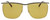 Front View of GUCCI GG0821S-003 Unisex Square Sunglasses Gold Black Brown Tortoise/Amber 62 mm