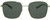 Front View of GUCCI GG0852SK-001 Unisex Square Designer Sunglasses Shiny Gold Black/Green 58mm