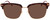 Front View of GUCCI GG0918S-002 Unisex Sunglasses Tortoise Havana Gold Burgundy Red/Brown 56mm
