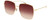 Profile View of GUCCI GG1031S-002 Women Square Designer Sunglasses Shiny Gold/Pink Gradient 59mm