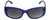 Front View of GUESS GU7408-90X Womens Sunglasses in Blue Teal Green Crystal/Grey Gradient 52mm