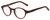 Profile View of John Varvatos V356 Designer Reading Eye Glasses with Custom Cut Powered Lenses in Crystal Red Marble Unisex Round Full Rim Acetate 43 mm