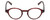 Front View of John Varvatos V356 Designer Bi-Focal Prescription Rx Eyeglasses in Crystal Red Marble Unisex Round Full Rim Acetate 43 mm