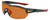 Profile View of NIKE ShowX3-ELT-LE-DJ5559-355 Men's Sunglasses Grey Burgundy/Oranger Mirror 61mm