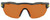Front View of NIKE ShowX3-ELT-LE-DJ5559-355 Men's Sunglasses Grey Burgundy/Oranger Mirror 61mm