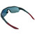 Side View of NIKE ShowX3-ELT-LE-DJ5559-355 Men's Sunglasses Grey Burgundy/Oranger Mirror 61mm