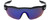 Front View of NIKE ShowX3-ELT-LE-DJ5560-014 Men Sunglasses Black White Grey/Purple Mirror 61mm