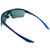 Close Up View of NIKE Windshield-CW4662-451 Men's Sunglasses Navy Blue/Red Mirror Field Tint 75mm