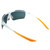 Close Up View of NIKE Windshield-CW4663-913 Mens Sunglasses in Frosted Crystal/Orange Mirror 75mm