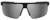 Front View of NIKE Windshield-010 Men's Rectangular Semi-Rimless Sunglasses in Black/Grey 75mm