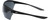 Side View of NIKE Windshield-Pro-010 Men Semi-Rimless Designer Sunglass Black White/Grey 75mm