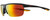 Profile View of NIKE Tempest-M-015 Mens Semi-Rimless Designer Sunglasses Grey/Orange Mirror 71mm