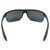 Close Up View of NIKE Tempest-M-015 Mens Semi-Rimless Designer Sunglasses Grey/Orange Mirror 71mm