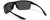 Close Up View of NIKE Tempest-CW4667-010 Mens Semi-Rimless Designer Sunglasses in Black/Grey 71mm