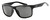 Profile View of NIKE Cruiser-EV0834-001 Unisex Rectangular Sunglasses in Black Silver/Grey 59 mm