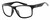 Profile View of NIKE Cruiser-EV0834-001 Designer Reading Eye Glasses in Gloss Black Silver Unisex Rectangular Full Rim Acetate 59 mm