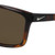 Close Up View of NIKE Valiant-CW4645-220 Unisex Sunglasses Brown Tortoise Havana White/Amber 60mm