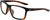 Profile View of NIKE Valiant-CW4645-220 Designer Progressive Lens Prescription Rx Eyeglasses in Gloss Brown Tortoise Havana Crystal White Unisex Rectangular Full Rim Acetate 60 mm