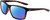 Profile View of NIKE Valiant-CW4645-220 Designer Polarized Sunglasses with Custom Cut Blue Mirror Lenses in Gloss Brown Tortoise Havana Crystal White Unisex Rectangular Full Rim Acetate 60 mm