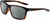 Profile View of NIKE Valiant-CW4645-220 Designer Polarized Reading Sunglasses with Custom Cut Powered Smoke Grey Lenses in Gloss Brown Tortoise Havana Crystal White Unisex Rectangular Full Rim Acetate 60 mm