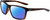 Profile View of NIKE Valiant-CW4645-220 Designer Polarized Reading Sunglasses with Custom Cut Powered Blue Mirror Lenses in Gloss Brown Tortoise Havana Crystal White Unisex Rectangular Full Rim Acetate 60 mm