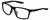Profile View of NIKE Valiant-MI-010 Designer Blue Light Blocking Eyeglasses in Matte Black White Unisex Rectangular Full Rim Acetate 60 mm