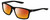 Profile View of NIKE Valiant-MI-010 Designer Polarized Sunglasses with Custom Cut Red Mirror Lenses in Matte Black White Unisex Rectangular Full Rim Acetate 60 mm