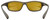 Close Up View of NIKE Rabid-303 Men's Rectangular Sunglasses Khaki Brown Crystal Green/Amber 63mm