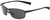 Profile View of NIKE Tour-EV0744-001 Mens Oval Designer Sunglasses in Shiny Black/Dark Grey 62mm