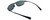 Close Up View of NIKE Tour-EV0744-001 Mens Oval Designer Sunglasses in Shiny Black/Dark Grey 62mm