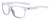 Profile View of NIKE Essent-Chaser-103 Designer Reading Eye Glasses with Custom Cut Powered Lenses in Gloss White Metallic Green Unisex Square Full Rim Acetate 59 mm