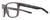 Profile View of NIKE Essent-Endvor-EV1117-010 Designer Reading Eye Glasses in Matte Gunsmoke Grey Black Yellow Unisex Panthos Full Rim Acetate 57 mm