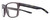 Profile View of NIKE Essent-Endvor-EV1117-010 Designer Single Vision Prescription Rx Eyeglasses in Matte Gunsmoke Grey Black Yellow Unisex Panthos Full Rim Acetate 57 mm
