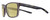 Profile View of NIKE Essent-Endvor-EV1117-010 Designer Polarized Reading Sunglasses with Custom Cut Powered Sun Flower Yellow Lenses in Matte Gunsmoke Grey Black Yellow Unisex Panthos Full Rim Acetate 57 mm