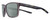 Profile View of NIKE Essent-Endvor-EV1117-010 Designer Polarized Reading Sunglasses with Custom Cut Powered Smoke Grey Lenses in Matte Gunsmoke Grey Black Yellow Unisex Panthos Full Rim Acetate 57 mm