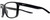 Profile View of NIKE Essent-Endvor-EV1122-001 Designer Bi-Focal Prescription Rx Eyeglasses in Gloss Black Silver Unisex Panthos Full Rim Acetate 57 mm