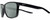 Profile View of NIKE Essent-Endvor-EV1122-001 Designer Polarized Sunglasses with Custom Cut Smoke Grey Lenses in Gloss Black Silver Unisex Panthos Full Rim Acetate 57 mm