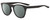 Profile View of NIKE Essent-Horizon-220 Designer Polarized Sunglasses with Custom Cut Smoke Grey Lenses in Matte Dark Grey Gunmetal Unisex Panthos Full Rim Acetate 51 mm