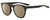 Profile View of NIKE Essent-Horizon-220 Designer Polarized Reading Sunglasses with Custom Cut Powered Amber Brown Lenses in Matte Dark Grey Gunmetal Unisex Panthos Full Rim Acetate 51 mm