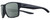 Profile View of NIKE Essent-Venture-002 Designer Polarized Reading Sunglasses with Custom Cut Powered Smoke Grey Lenses in Matte Black Unisex Square Full Rim Acetate 59 mm