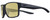 Profile View of NIKE Essent-Venture-002 Designer Polarized Reading Sunglasses with Custom Cut Powered Sun Flower Yellow Lenses in Matte Black Unisex Square Full Rim Acetate 59 mm