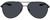 Front View of NIKE City-Aviator-010 Unisex Aviator Designer Sunglasses in Black/Dark Grey 61mm