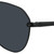 Top View of NIKE City-Aviator-010 Unisex Aviator Designer Sunglasses in Black/Dark Grey 61mm