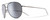Profile View of NIKE Chance-EV1217-010 Aviator Sunglasses Gunmetal/Polarized Silver Mirror 61 mm