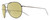 Profile View of NIKE Chance-EV1217-010 Designer Polarized Reading Sunglasses with Custom Cut Powered Sun Flower Yellow Lenses in Metallic Gunmetal Grey Frosted Crystal Unisex Pilot Full Rim Metal 61 mm